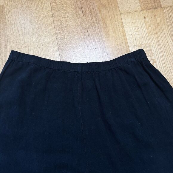 Umgee Boho Retro Ruffle Bell Bottom Pants Women’s L Black Wide Leg Festival EUC - Picture 15 of 16